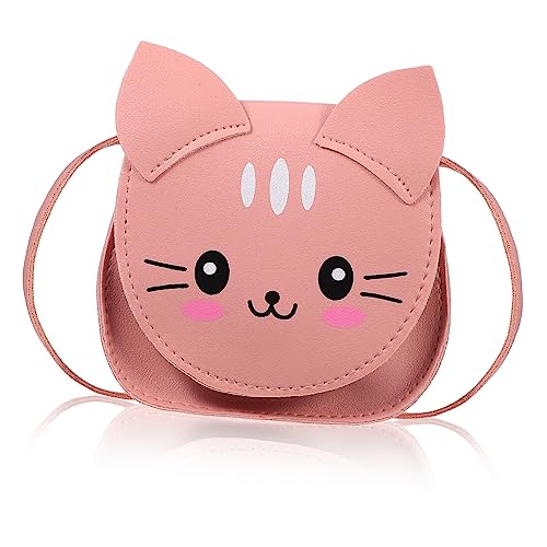SAFIGLE Kawaii Katzen Umhängetasche für Mädchen Praktische Schultertasche im Cartoon Stil Kleine Geldbörse für Kinder für Partys und Reisen Bezaubernde Freizeitaccessoires von SAFIGLE