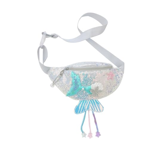 SAFIGLE Umhängetasche für Mädchen Bunte Gürteltasche mit Meerjungfrau Design Cartoon Bauchtasche für und Alltag Stylischer Begleiter für Kleine von SAFIGLE
