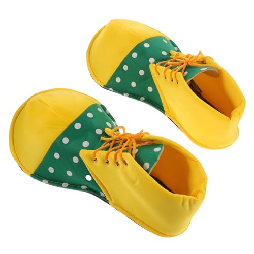 SAFIGLE Unisex Clown Schuhe in Standardgröße Verstellbar mit Schnürsenkel Leuchtend für Halloween Karneval Fasching und Kostümpartys Langlebig und Wiederverwendbar von SAFIGLE