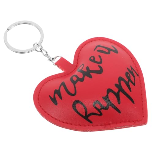 SAFIGLE Schlüsselanhänger in Herzform Herzanhänger Aus Pu-Leder Taschenzubehör Schlüsselanhänger Aus Kunstleder Autoschlüsselhalter Für Frauen Und Mädchen von SAFIGLE