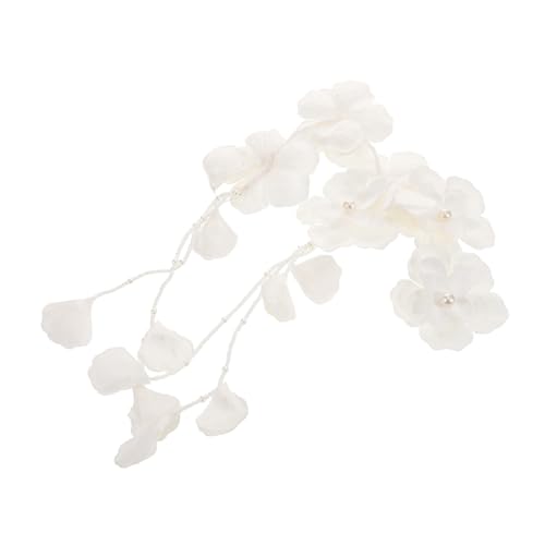 SAFIGLE Verspielte Elf Ohrringe Blumen Ohrklemme Romantischer Brautschmuck Vielseitige Kopfschmuck Ergänzung für Hochzeiten Alltag und Festliche Anlässe von SAFIGLE