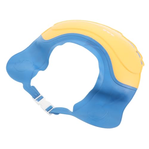 SAFIGLE Verstellbare Duschhaube mit Weitem Visier Wasserdichte Shampoo Kappe für Augenschutz und Ohrenschutz Weiche Leichte Badekappe für Kleinkinder und Junge Mädchen von SAFIGLE
