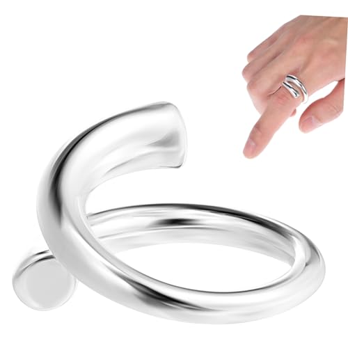 SAFIGLE Verstellbarer Damenring Zehenring Fingerring Für Frauen Und Mädchen Klobiger Daumenring Mit Edlem Aussehen Langlebig Und Komfortabel Zu Tragen von SAFIGLE