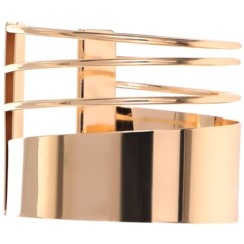 SAFIGLE Verstellbarer Metall Armreif Damen Offenes Design Einstellbar Punk Stil Schmuck Für Alltag und Festtage von SAFIGLE