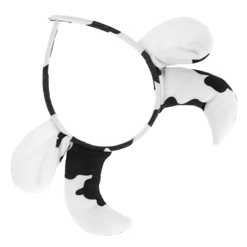 SAFIGLE Verstellbares Kuh Ohr Stirnband Plüsch und Bequemes Cosplay Kopfschmuck für Damen und Geeignet für Karneval Halloween und Partys von SAFIGLE
