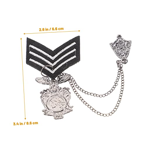 SAFIGLE Vintage Brooch Anstecknadel aus Hohe Festigkeit Klassischer Britischer Stil Vielseitig für Anzug Rucksack Jacke für Herren und Damen von SAFIGLE