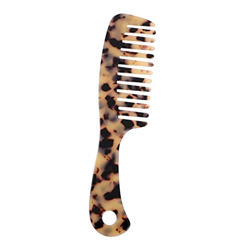 SAFIGLE Vintage Haarkamm Mit Marmor-design Breiter Zahnkamm Aus Hochwertigem Acetat Leicht Und Antistatisch Für Friseure Und Haarschnitt Unisex Für Damen Und Herren von SAFIGLE