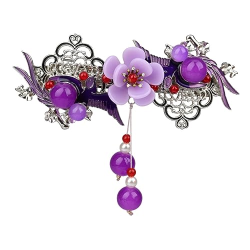 SAFIGLE Vintage Haarspange Mit Kristallen Und Blumenmuster Für Damen Retro Haarnadel Für Dickes Und Dünnes Haar Exquisites Haarschmuck Für Partys Und Alltag von SAFIGLE