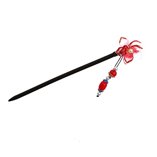 SAFIGLE Vintage Haarspangen mit Blumenmotiv Robuste Haarnadeln für Hochsteckfrisuren für Partys Cosplay und Alltag Damen Haaraccessoires Rot SAFIGLE Vintage Haarspangen mit Blumenmotiv Robuste Haarnadeln für Hochsteckfrisuren für Partys Cosplay und Alltag Damen Haaraccessoires Rot von SAFIGLE