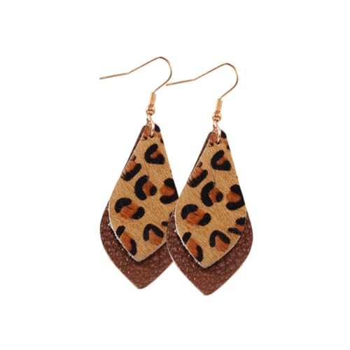 SAFIGLE Vintage Leoparden Ohrringe Aus Echtem Für Damen Retro Ohrringe Im 2er Set Einzigartiger Schmuck Mit Wildem Temperament Und Persönlichkeit von SAFIGLE
