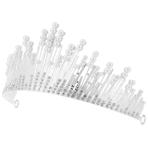SAFIGLE Vintage Rhinestone Brautkrone Haarschmuck für Damen Glänzendes Diadem für Braut Brautjungfer Party oder Abschlussball von SAFIGLE