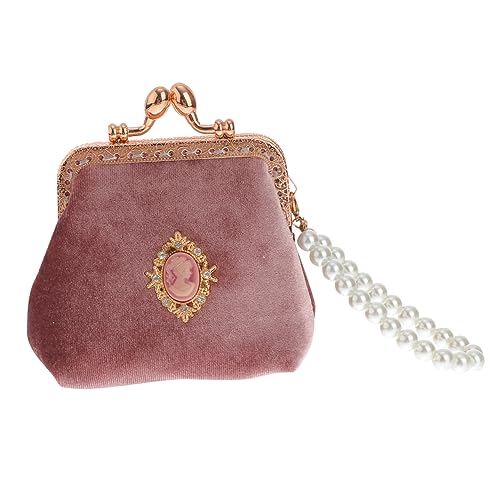 SAFIGLE Münzbeutel Aus Hochwertigem Material Vintage-Stil Münztasche Für Frauen Tragbare Kleine Geldbörse Mit Palast-Design Für Münzen Kleingeld Und Schlüssel Geeignet Für Business Reisen von SAFIGLE