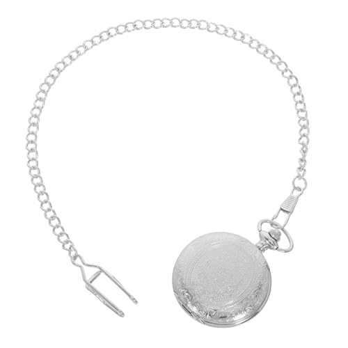 SAFIGLE Vintage Taschenuhr Mechanisch mit Kratzfestem Klappdeckel und Präzisem Mechanismus Große Silberne Metalloptik Unisex Design für Formelle und Lässige Anlässe Inklusive Kette zum SAFIGLE Vintage Taschenuhr Mechanisch mit Kratzfestem Klappdeckel und Präzisem Mechanismus Große Silberne Metalloptik Unisex Design für Formelle und Lässige Anlässe Inklusive Kette zum von SAFIGLE