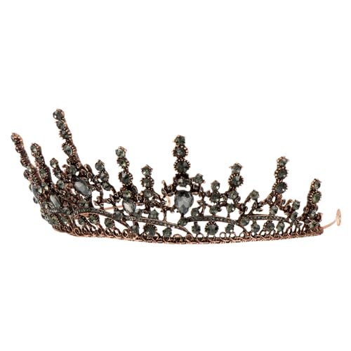 SAFIGLE Barock-tiara Für Hochzeit Brautkopfschmuck Aus Strasssteinen Und Legierung Leichter Haarschmuck Mit Klammerbefestigung Für Partys Und Festzüge von SAFIGLE