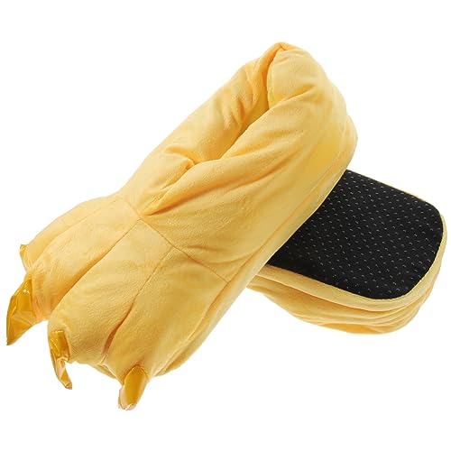 SAFIGLE Warme Plüsch Hausschuhe Damen Herren Claw Shaped Slippers Kuschelige Indoor Schuhe Winter Hausschuhe mit Cartoon Krallenform für Zuhause und Outdoor Langlebig und Atmungsaktiv von SAFIGLE