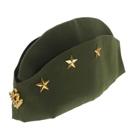 SAFIGLE Wasserfarbene Matrosenmütze Verstellbare Stewardess Mütze Für Tanzaufführungen Sommer Hut Im Marina Stil Für Festivals Und Freizeitaktivitäten Militärgrün von SAFIGLE