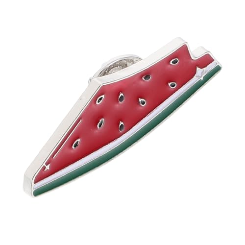 SAFIGLE Wassermelonen Brosche Emaille Pin Fruchtförmig Süßer Anstecker Für Kleidung Taschen Hüte Verspielter Schmuck Zubehör Palästina Abzeichen von SAFIGLE