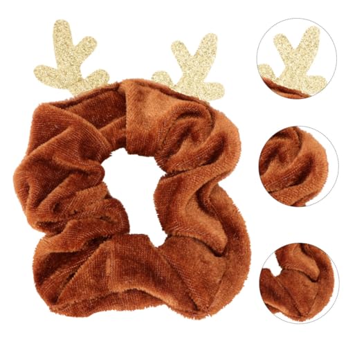 SAFIGLE Weihnachts Haargummi mit Geweih Stil Elastisches Haarschmuck Accessoire aus Strapazierfähigem Material für Damen für Festliche Anlässe und Besondere Anlässe von SAFIGLE
