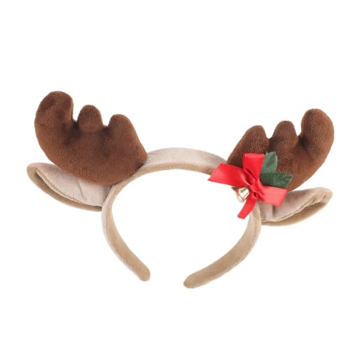 SAFIGLE Weiches Rentiergeweih-stirnband Für Weihnachten Festliches Haar-accessoire Weihnachts-kopfbedeckung Haarnadel Für Frauen Weihnachtsgeweih-festival-kopfbedeckung von SAFIGLE