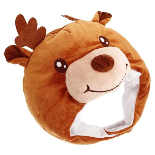 SAFIGLE Plüsch Weihnachtselch-kopfbedeckung Party-kostümhut Cartoon-hut Für Erwachsene Weihnachten Cosplay Hut von SAFIGLE