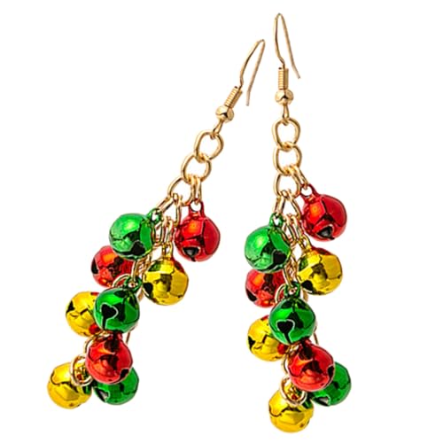 SAFIGLE Weihnachtsohrringe Glocken Design Leichtes Legierungspaar Festliche Ohrhänger Damen Weihnachten von SAFIGLE