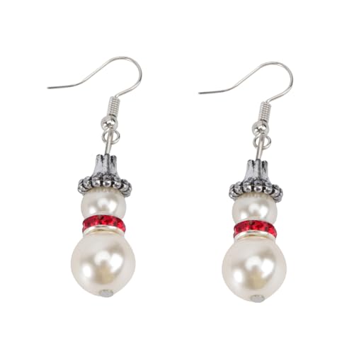 SAFIGLE Weihnachtsohrringe Schneemann Ohrhänger Chic Ohrschmuck Damen Langlebig Hautfreundlich Festlich von SAFIGLE