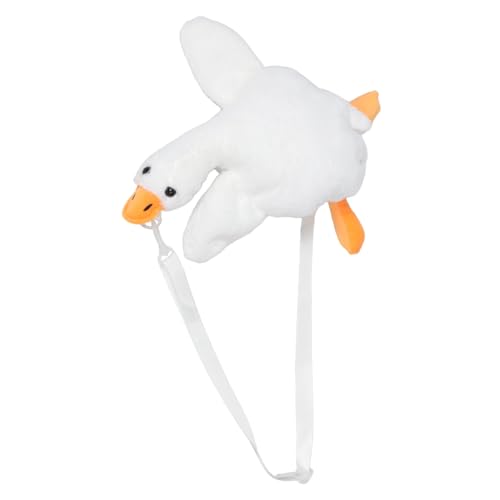 SAFIGLE Weiß Flauschige Plüsch Umhängetasche Verstellbar Angenehm für Mädchen Alltag Reisen Shopping von SAFIGLE