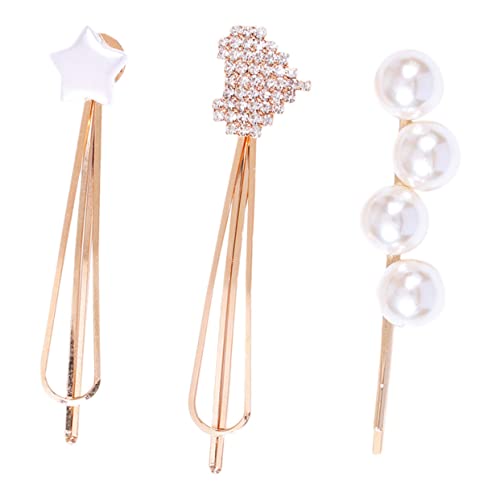 SAFIGLE Weiße Imitations Perlen Haarnadel aus Acryllegierung Eleganter Rutschfester Haarclip für Damen und Mädchen Modisches Haarschmuck Accessoire Langlebig und Vielseitig Kombinierbar von SAFIGLE