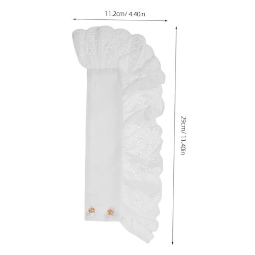 SAFIGLE Weiße Spitzen-handgelenkmanschetten Falsche Ärmel Für Damen Abnehmbare Ärmelmanschetten Aus Spitze Accessoires Für Kleider Und Hemden Zur Aufwertung Von Outfits Bei Formellen von SAFIGLE