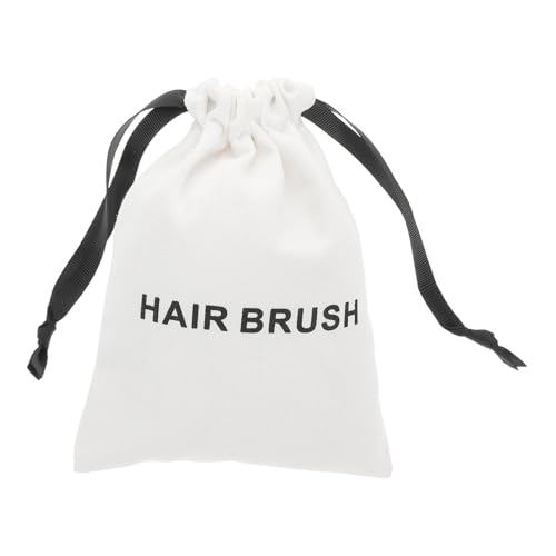 SAFIGLE Weißer Kordelzugbeutel Für Haarstyling-tools Massagekamm Aufbewahrungstasche Staubdichter Organizer Für Reisen Zuhause Und Büro von SAFIGLE