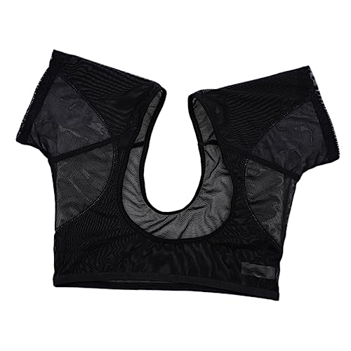 SAFIGLE Weste Mit Schweißpolster Körper Achselhöhlen Absorbiert Ärmellos Schweißweste Für Entfernung Schwitzen Damen Für Frauen Achsel-schweißpads Nachweisen Nylon Black von SAFIGLE