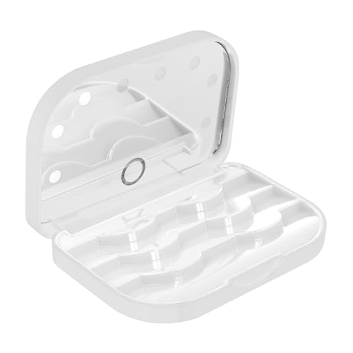 SAFIGLE Wimpern Organizer LED Kunststoff Wimpern Verpackungsbox mit Spiegel für Beauty Salon und Reisen von SAFIGLE