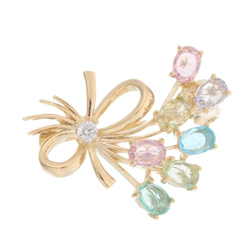 SAFIGLE Zircon Blütenbrosche für Damen Einzigartige Anstecknadel für Kleider und Hochzeitsaccessoires Modisches Kostüm Schmuckstück mit Individuellem Stil und Vielseitigem Design von SAFIGLE