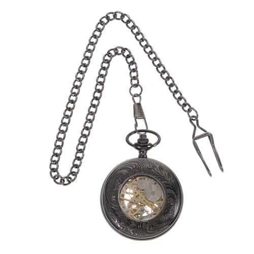 SAFIGLE Unisex Taschenuhr Mit Abnehmbarer Kette Automatische Mechanische Uhr Mit Rundem Ziffernblatt Und Transparentem Design Für Männer Und Frauen Geeignet von SAFIGLE