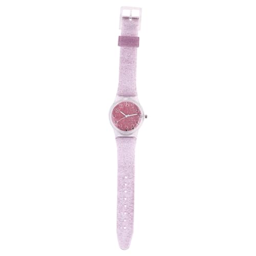 SAFIGLE Kinder schauen zu kinderuhren Armbanduhr Kinder Zeit Lehrer Uhr Glitzeruhr Junge Ohrringe Ohrhänger transparente Armbanduhr Kinderarmbanduhr aus Silikon Sport Geschenk Quarzuhren von SAFIGLE