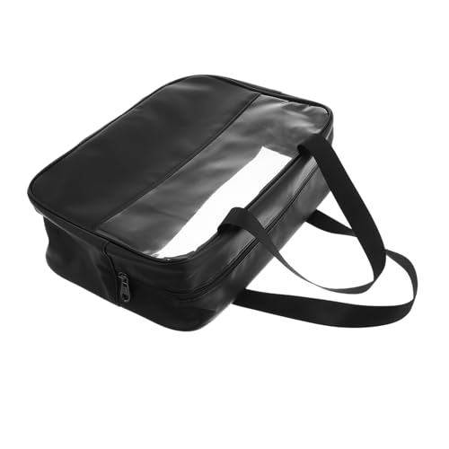 SAFIGLE wasserdichte Kosmetiktasche Groß mit Griff Transparente PVC Toilettentasche Damen Herren Wasserabweisender PU Kulturbeutel für Reisen Vielseitig Nutzbar Praktische Make up von SAFIGLE