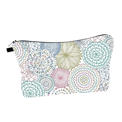 SAFIGLE wasserdichte Kosmetiktasche mit Blumenmuster Tragbare Aufbewahrungstasche für Damen für Reisen Urlaub Büro und Outdoor Aktivitäten Leicht und Langlebig von SAFIGLE