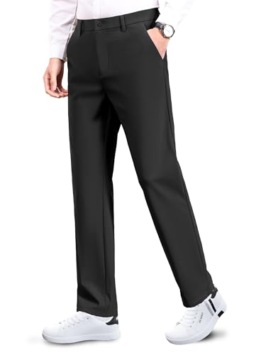 SAFORT Golfhose Herren bequem Chino Hose leicht Business Hose Herren Stretch Anzughose mit 4 Taschen Büro Causal Freizeit, Schwarz, 96cm SAFORT Golfhose Herren bequem Chino Hose leicht Business Hose Herren Stretch Anzughose mit 4 Taschen Büro Causal Freizeit, Schwarz, 96cm von SAFORT