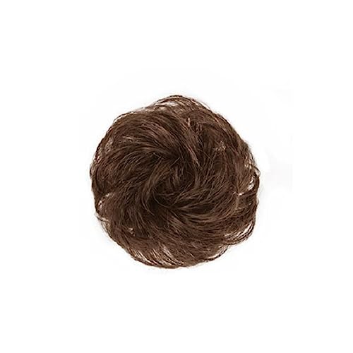 Unordentlicher Dutt-Haarteil, zerzaustes Hochsteckfrisur-Haarteil for Frauen, gewellte, lockige Haargummis aus Dutt-Synthetik for den täglichen Gebrauch (Color : Gold) von SAFWEL