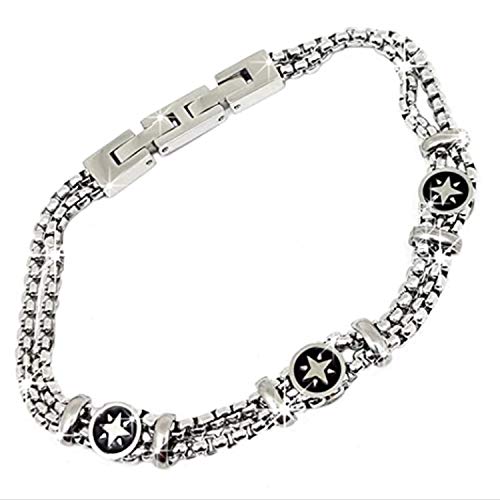 SAGA GIOIELLI® Herrenarmband aus Stahl, Windrose von SAGA GIOIELLI