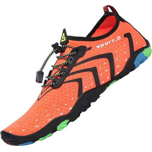 SAGUARO Badeschuhe Damen Herren Wasserschuhe Schwimmschuhe Schnelltrocken Aquaschuhe Strandschuhe Leicht Neoprenschuhe Surfschuhe rutschfeste Tauchschuhe Wassersportschuhe Stil 3:Orange Gr.36 EU SAGUARO Badeschuhe Damen Herren Wasserschuhe Schwimmschuhe Schnelltrocken Aquaschuhe Strandschuhe Leicht Neoprenschuhe Surfschuhe rutschfeste Tauchschuhe Wassersportschuhe Stil 3:Orange Gr.36 EU von SAGUARO