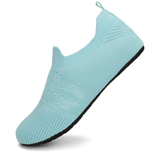 SAGUARO Badeschuhe Damen Aquaschuhe Herren Schnell Trocken Wasserschuhe Blau Gr.38/39 von SAGUARO