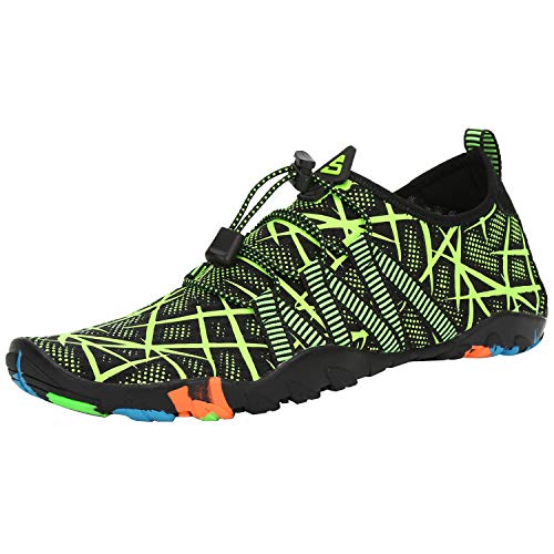 SAGUARO Badeschuhe Damen Herren Wasserschuhe Leicht Schwimmschuhe Schnell Trocknend Atmungsaktiv Strandschuhe Aquaschuhe rutschfeste Outdoor Barfußschuhe für Frauen Männer, Chartreuse Grün, 35 EU SAGUARO Badeschuhe Damen Herren Wasserschuhe Leicht Schwimmschuhe Schnell Trocknend Atmungsaktiv Strandschuhe Aquaschuhe rutschfeste Outdoor Barfußschuhe für Frauen Männer, Chartreuse Grün, 35 EU von SAGUARO