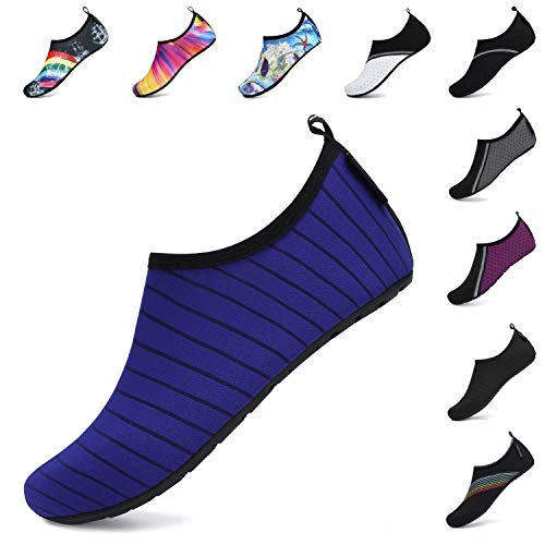 SAGUARO Badeschuhe Damen Wasserschuhe Herren Atmungsaktiv Strandschuhe Aquaschuhe Frauen Surfschuhe Männer Sommer Strand Garten Wassersport Surfen Azur 36/37 von SAGUARO