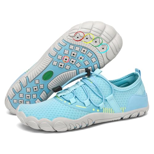 SAGUARO Badeschuhe Damen Wasserschuhe Herren Schwimmschuhe Schnelltrocknende Aquaschuhe Barfußschuhe Strandschuhe rutschfeste Neoprenschuhe Leicht Surfschuhe Tauchschuhe Meeresschuh Hellblau,Gr.37 SAGUARO Badeschuhe Damen Wasserschuhe Herren Schwimmschuhe Schnelltrocknende Aquaschuhe Barfußschuhe Strandschuhe rutschfeste Neoprenschuhe Leicht Surfschuhe Tauchschuhe Meeresschuh Hellblau,Gr.37 von SAGUARO