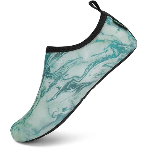 SAGUARO Badeschuhe Herren Schnell Trocknend Aquaschuhe für Damen Leicht Bequeme Wassersportschuhe Unisex rutschfest Schwimmschuhe, Water Grün 36/37 EU SAGUARO Badeschuhe Herren Schnell Trocknend Aquaschuhe für Damen Leicht Bequeme Wassersportschuhe Unisex rutschfest Schwimmschuhe, Water Grün 36/37 EU von SAGUARO