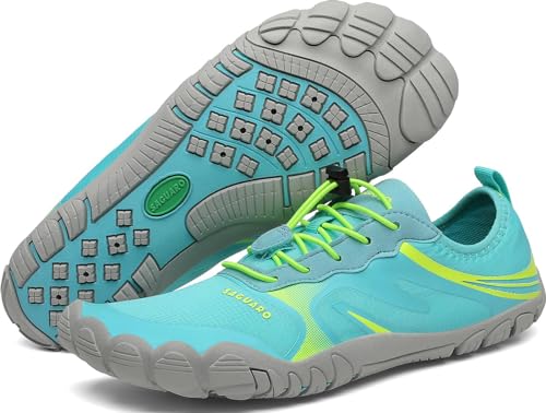 SAGUARO Badeschuhe Herren Wasserschuhe Damen Barfuss Schuhe Sport Schwimmschuhe Barfußschuhe Gegen Seeigel Aquaschuhe rutschfest Strandschuhe Leicht Neoprenschuhe Barfussschuhe Rotkehlchenblau, Gr.42 von SAGUARO