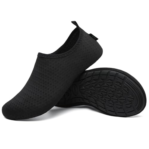 SAGUARO Badeschuhe Herren Wasserschuhe Damen Schwimmschuhe Aquaschuhe Schnell Trocknend Strandschuhe Surfschuhe Leicht Neoprenschuhe Wassersportschuhe Tauchschuhe Mitternachts Schwarz Gr. 42/43 EU SAGUARO Badeschuhe Herren Wasserschuhe Damen Schwimmschuhe Aquaschuhe Schnell Trocknend Strandschuhe Surfschuhe Leicht Neoprenschuhe Wassersportschuhe Tauchschuhe Mitternachts Schwarz Gr. 42/43 EU von SAGUARO