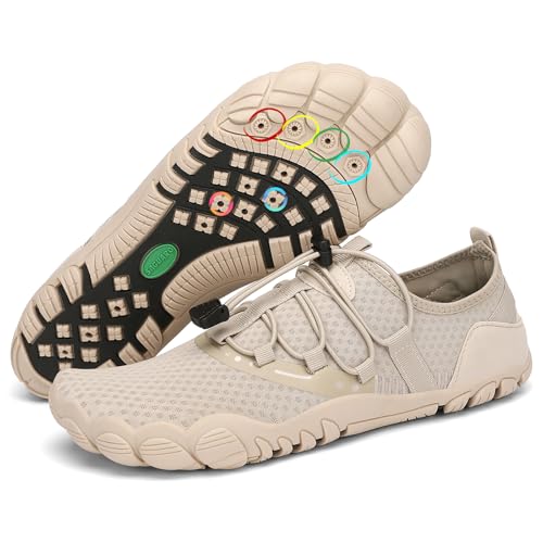 SAGUARO Badeschuhe Herren Wasserschuhe Damen Schwimmschuhe Schnelltrocknende Barfußschuhe Aquaschuhe Strandschuhe Neoprenschuhe Surfschuhe rutschfeste Tauchschuhe Poolschuhe Mandel-Khaki,Gr.43 SAGUARO Badeschuhe Herren Wasserschuhe Damen Schwimmschuhe Schnelltrocknende Barfußschuhe Aquaschuhe Strandschuhe Neoprenschuhe Surfschuhe rutschfeste Tauchschuhe Poolschuhe Mandel-Khaki,Gr.43 von SAGUARO