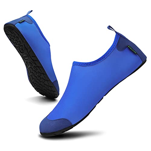 SAGUARO Badeschuhe Herren Wasserschuhe Damen rutschfest Strandschuhe Weich Leichte Schwimmschuhe Bequeme Aquaschuhe für Männer, Blau 44/45EU SAGUARO Badeschuhe Herren Wasserschuhe Damen rutschfest Strandschuhe Weich Leichte Schwimmschuhe Bequeme Aquaschuhe für Männer, Blau 44/45EU von SAGUARO
